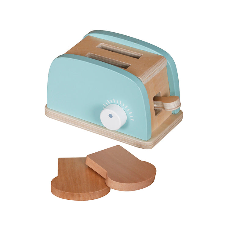 3-in-1 Wooden Kitchen Appliance Playset with Pretend Play Toy Food Accessories