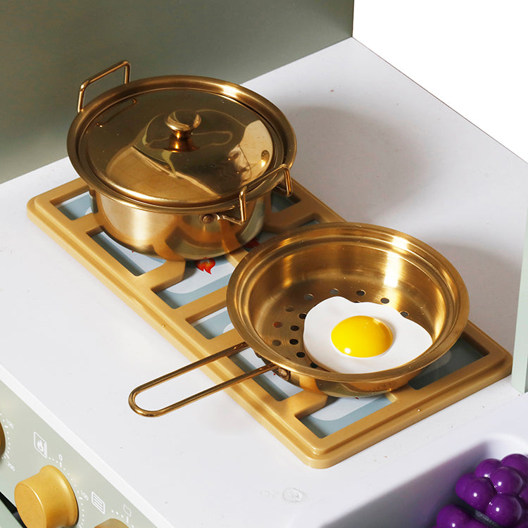 Wholesale Kids Wooden Play Kitchen Set, Pretend Cooking Toy, OEM Available