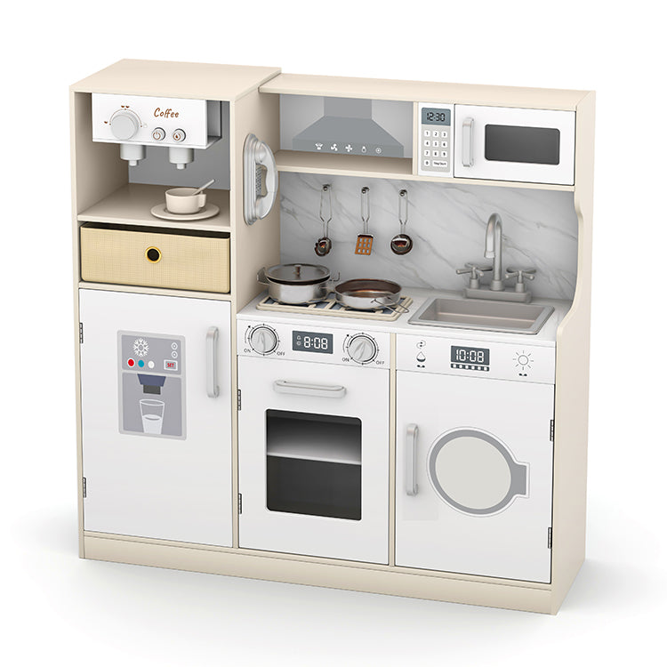 Wholesale Kids Wooden Coffee Station Play Kitchen, OEM Available