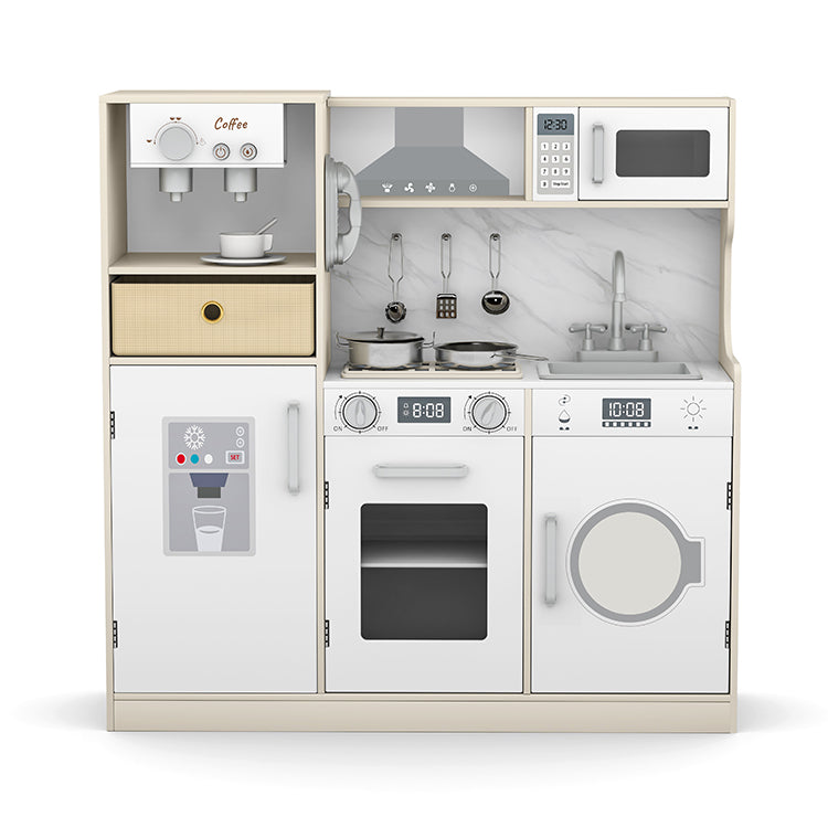 Wholesale Kids Wooden Coffee Station Play Kitchen, OEM Available