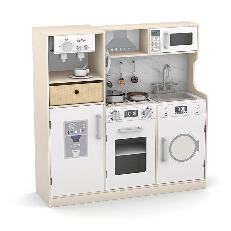 Wholesale Kids Wooden Coffee Station Play Kitchen, OEM Available