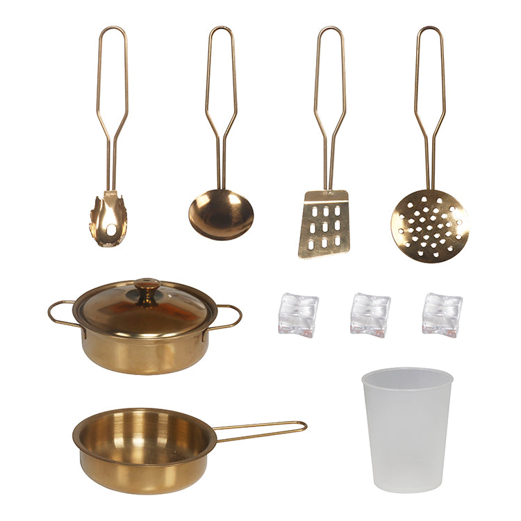 Wholesale Kids Wooden Pretend Play Kitchen Set, Luxury White & Gold Toy Kitchen, OEM Available