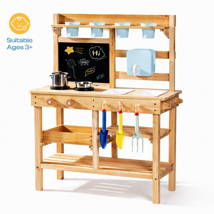 Outdoor Wooden Mud Kitchen