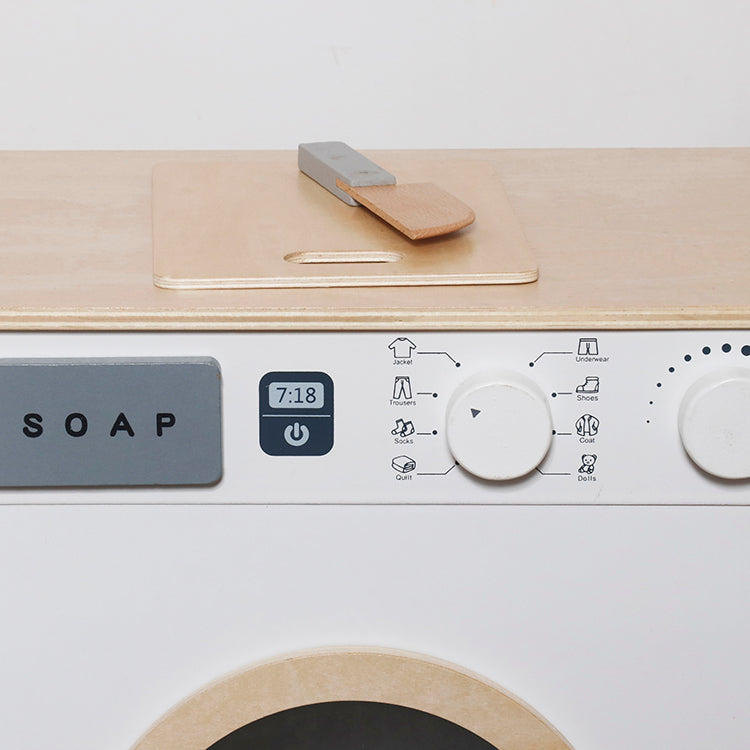 Wholesale Kids Wooden Laundry & Sink Playset, Pretend Play Toy, OEM Available