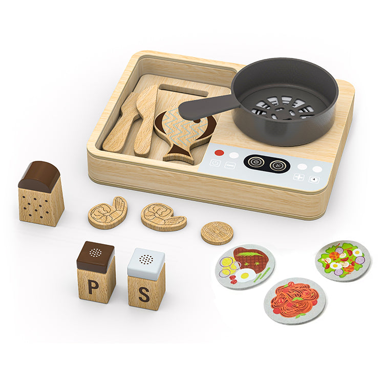 Wholesale Wooden Kitchen Cooking Playset, OEM Available