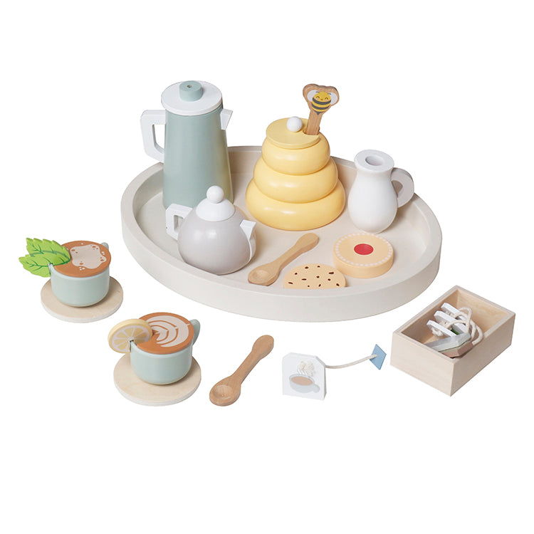 Wholesale Kids Wooden Tea & Coffee Play Set, OEM Available