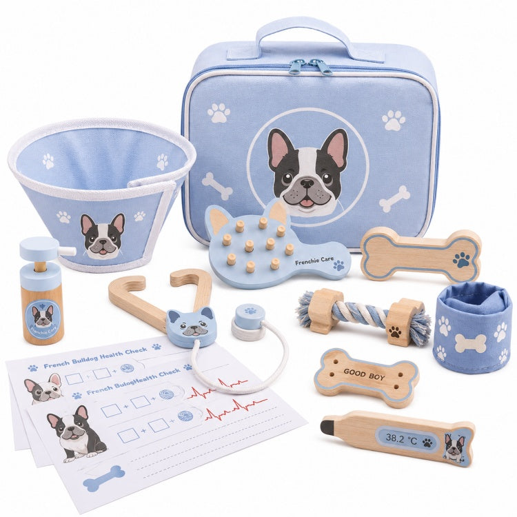 Puppy Vet & Grooming Playset for Kids – Pretend Pet Care Kit with Carry Case