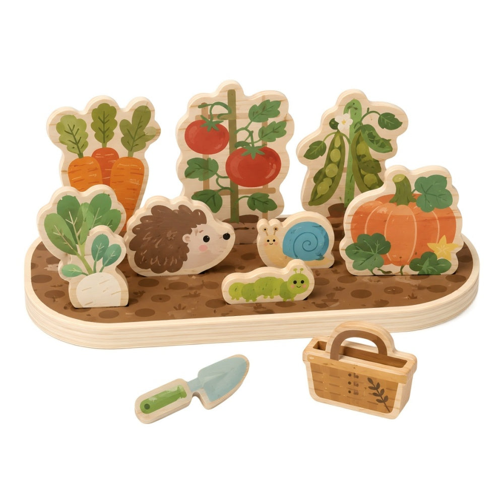 Wooden Flower Garden Playset – Pretend Gardening & Nature Toy