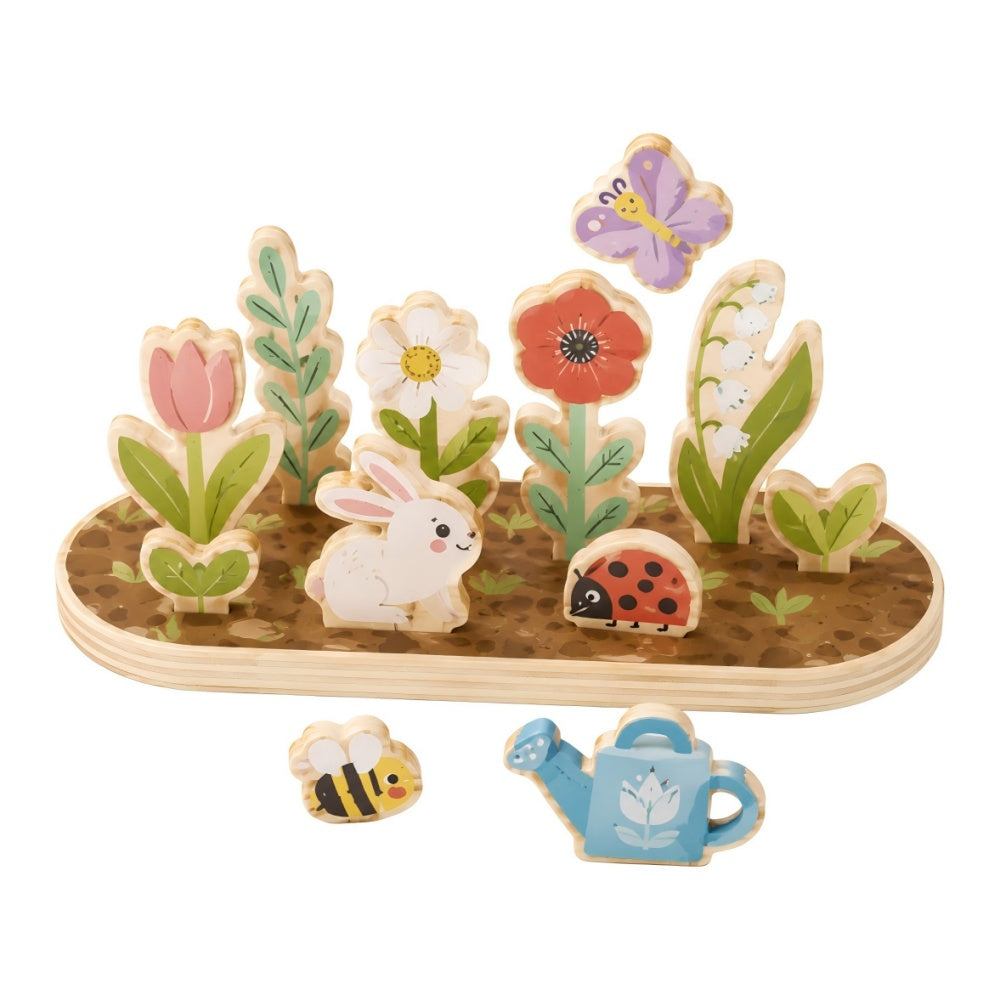 Wooden Flower Garden Playset – Pretend Gardening & Nature Toy