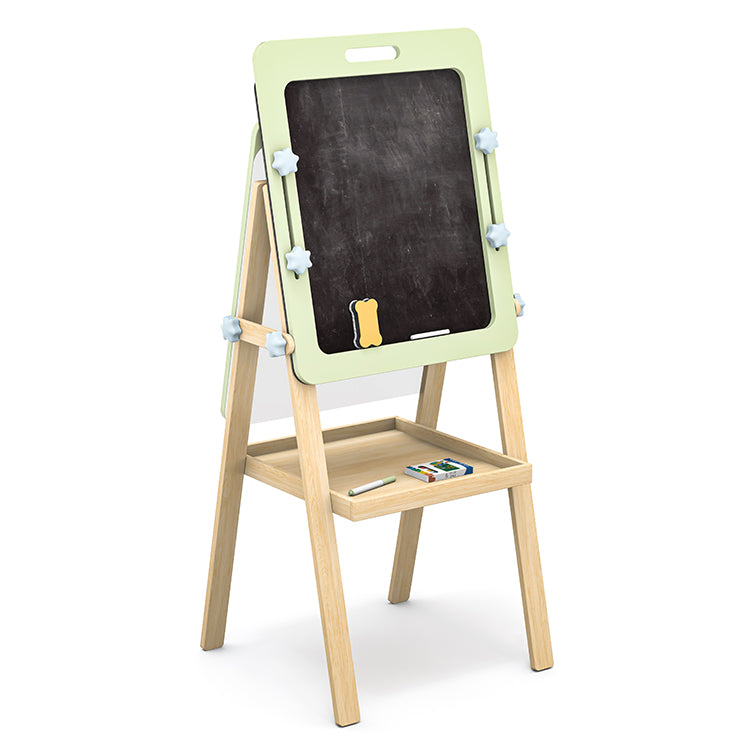 Montessori Wooden Kids Double-Sided Art Easel