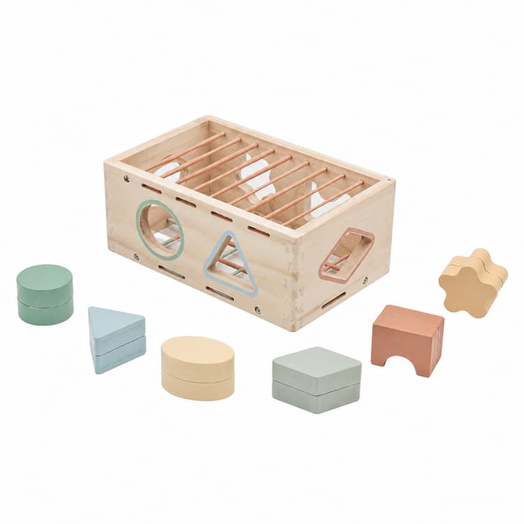 OEM  Shape Sorting Box with Macaron Color Blocks