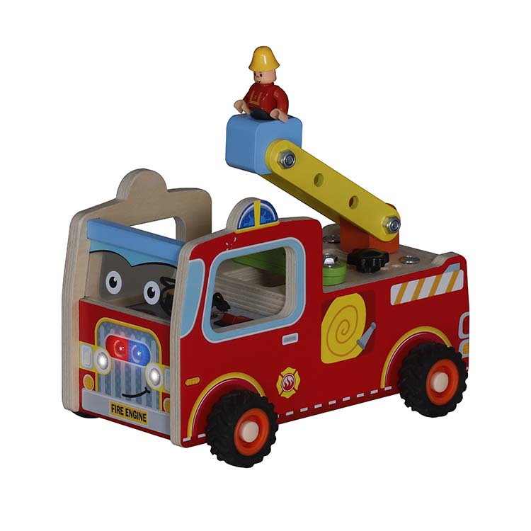 Custom Wooden Fire Truck Toy Manufacturer – Kids Rescue Vehicle Toy OEM Supplier