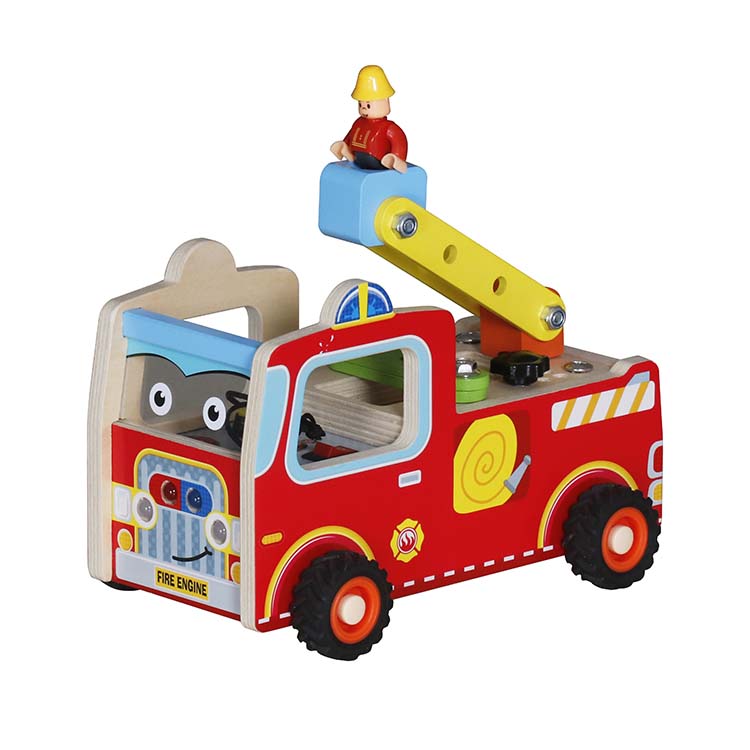Custom Wooden Fire Truck Toy Manufacturer – Kids Rescue Vehicle Toy OEM Supplier
