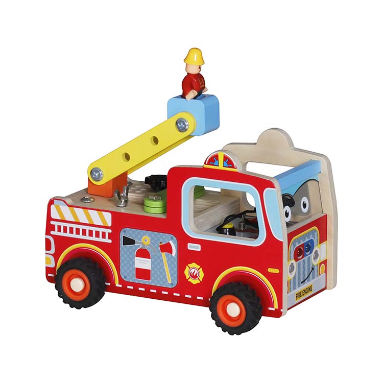 Custom Wooden Fire Truck Toy Manufacturer – Kids Rescue Vehicle Toy OEM Supplier