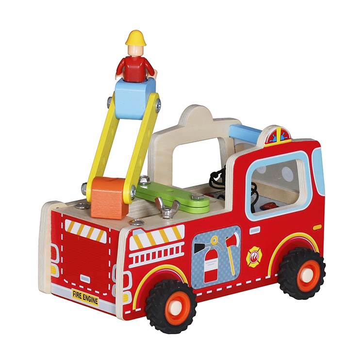 Custom Wooden Fire Truck Toy Manufacturer – Kids Rescue Vehicle Toy OEM Supplier