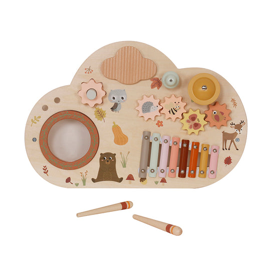 Custom Wooden Musical Busy Board – Montessori Sensory Activity Toy