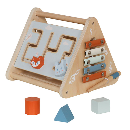 Custom Wooden Triangle Busy Board Manufacturer – Montessori Activity Toy