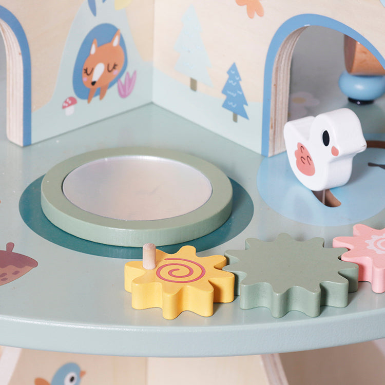 Wholesale Kids Wooden Activity Table, 360° Rotating Play Center, OEM Available
