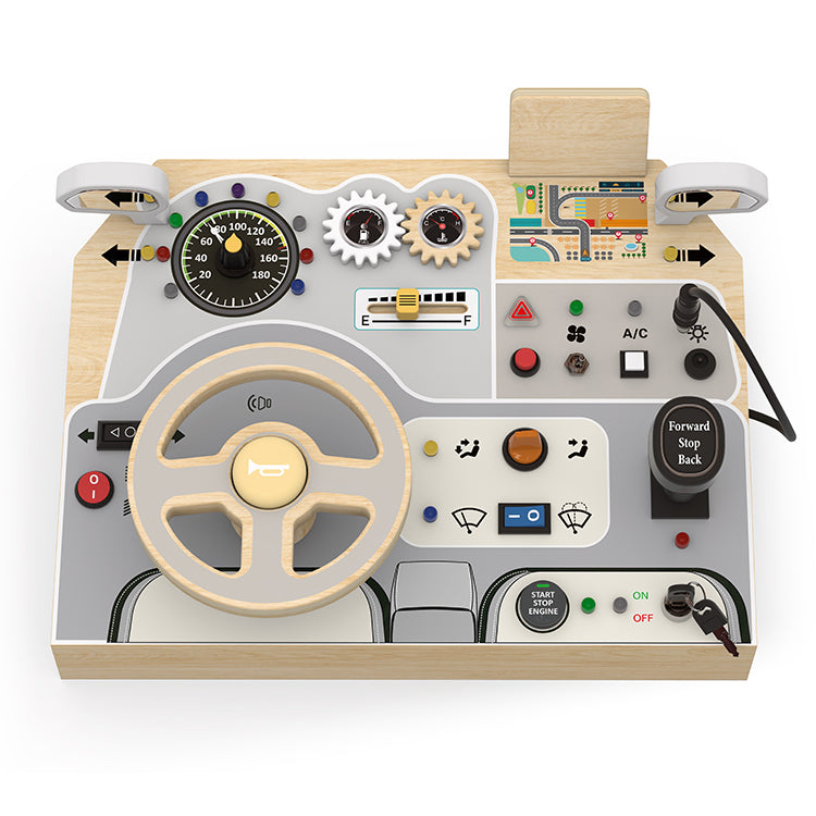 Wholesale Kids Wooden Car Driving Busy Board, OEM Available