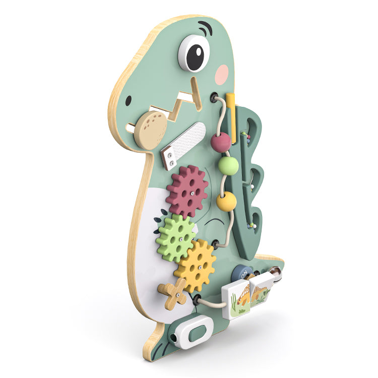 Wholesale Wooden Dinosaur Busy Board, OEM Available