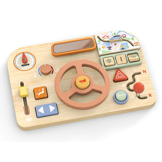 Wholesale Wooden Steering Wheel Busy Board, OEM Available