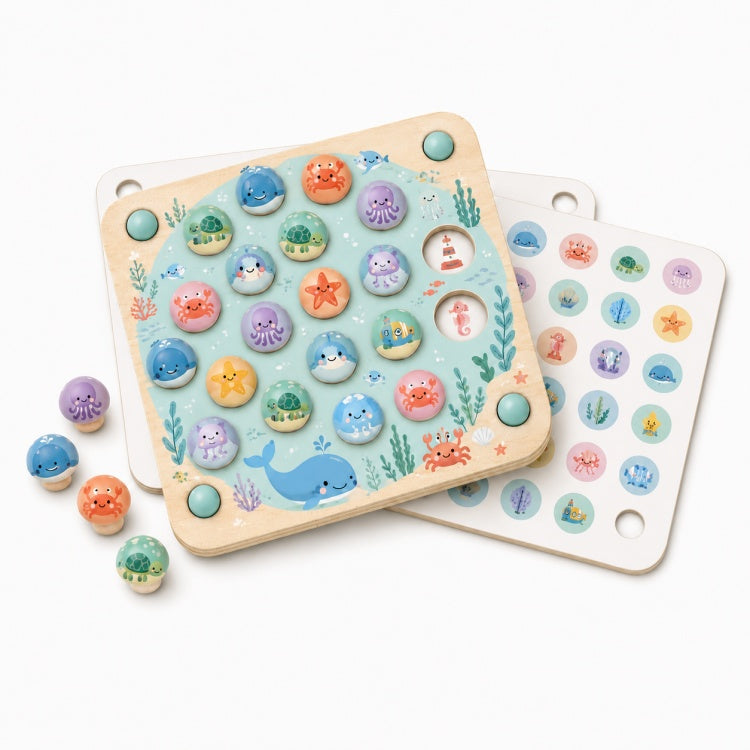 OEM Wooden Zoo Animal Memory Matching Game
