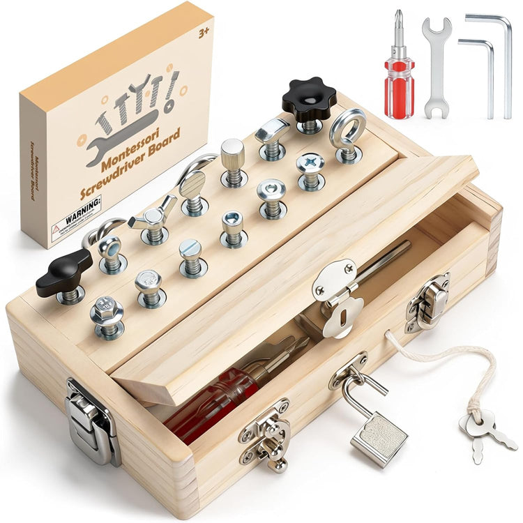 Montessori Screwdriver Board Set