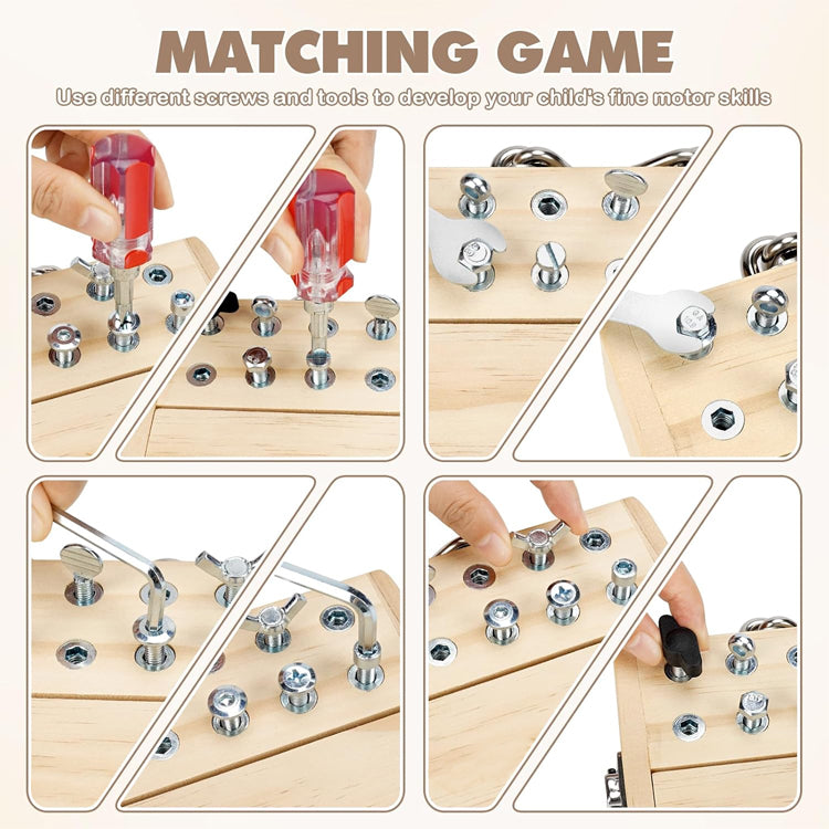 Montessori Screwdriver Board Set