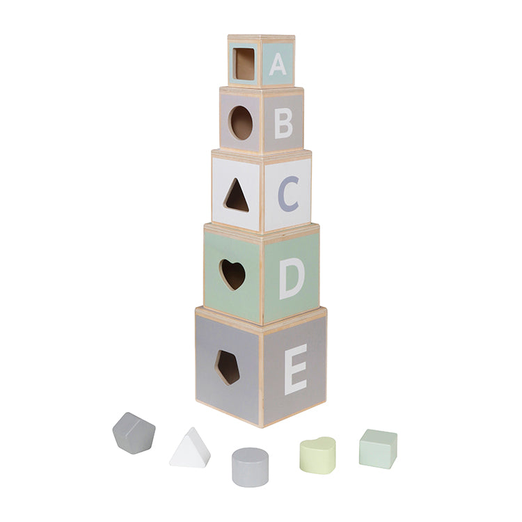 Wholesale Wooden Stacking Number & Animal Blocks Toy, OEM Available