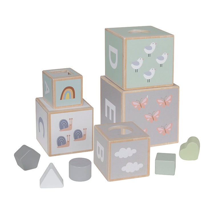 Wholesale Wooden Stacking Number & Animal Blocks Toy, OEM Available