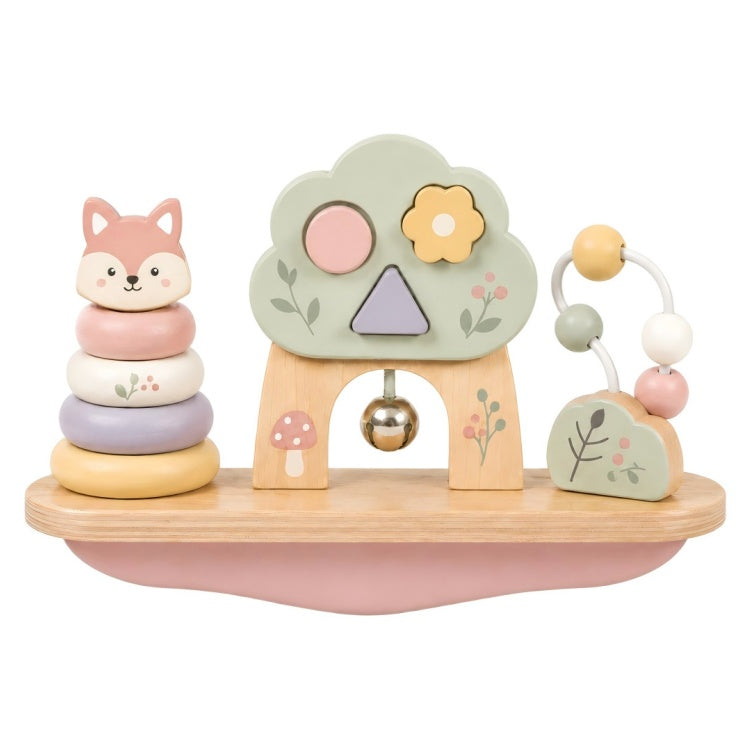 3-in-1 Woodland Fox Wooden Baby Activity Center