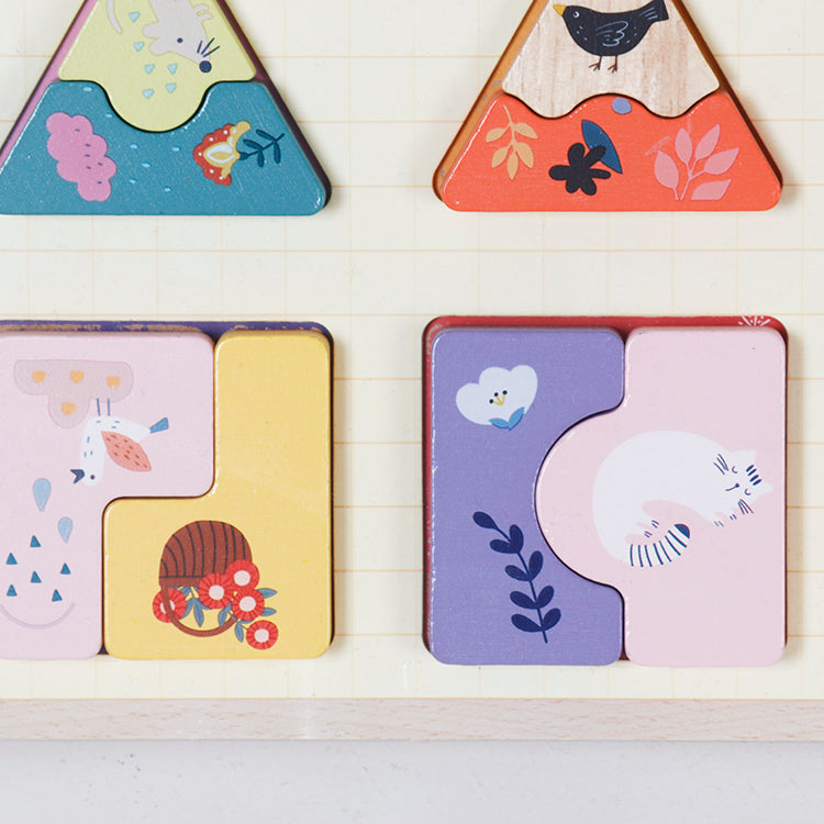 Wholesale Wooden Shape Sorting Learning Board Puzzle, OEM Available