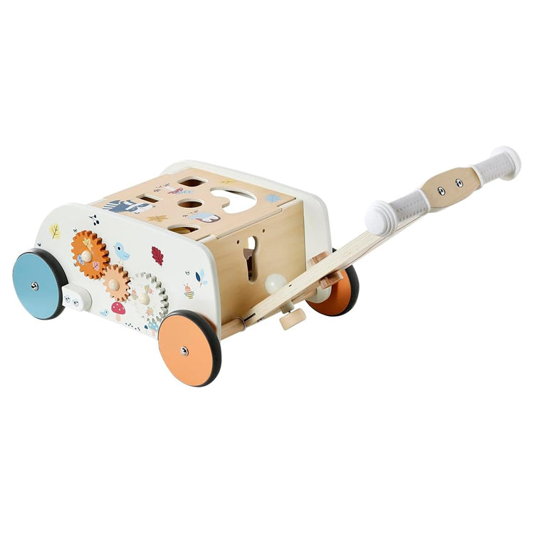 Wooden Baby Walker with Shape Sorter