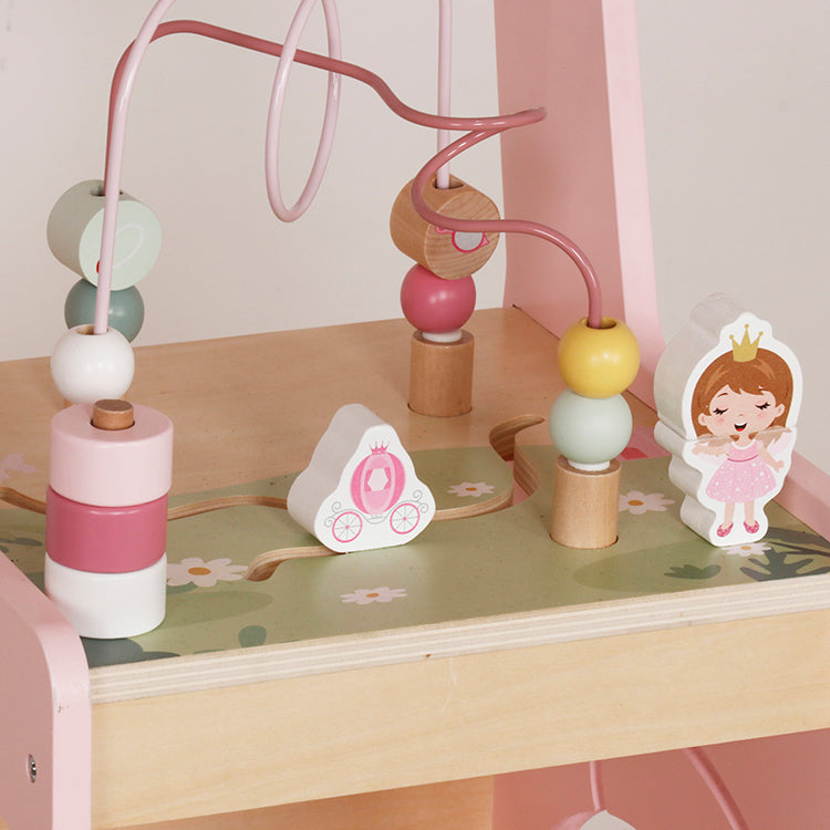 Custom Wooden Baby Walker Manufacturer – Pink Kids Activity Walker Toy OEM Supplier