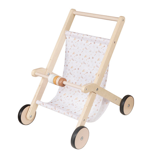 Montessori Wooden Doll Stroller Toy